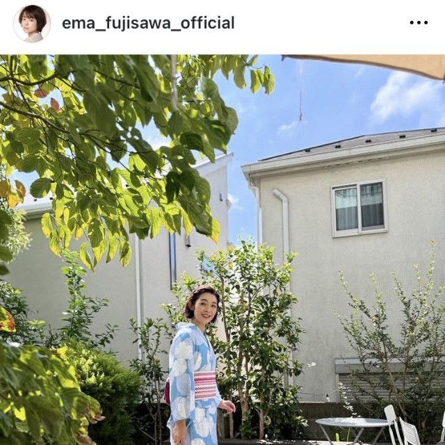 藤澤恵麻インスタグラム＠ema_fujisawa_officialより