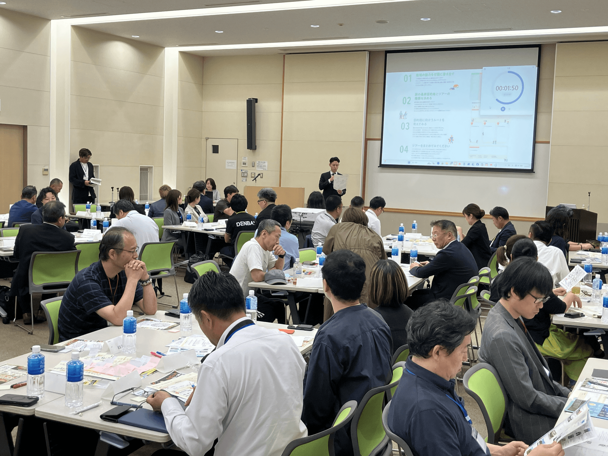 グループワークの発表＝6月22日、尼崎商工会議所