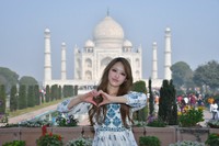 タージ・マハルでの記念写真ビジネスが話題に（ギャルトラベラーゆなさん提供）