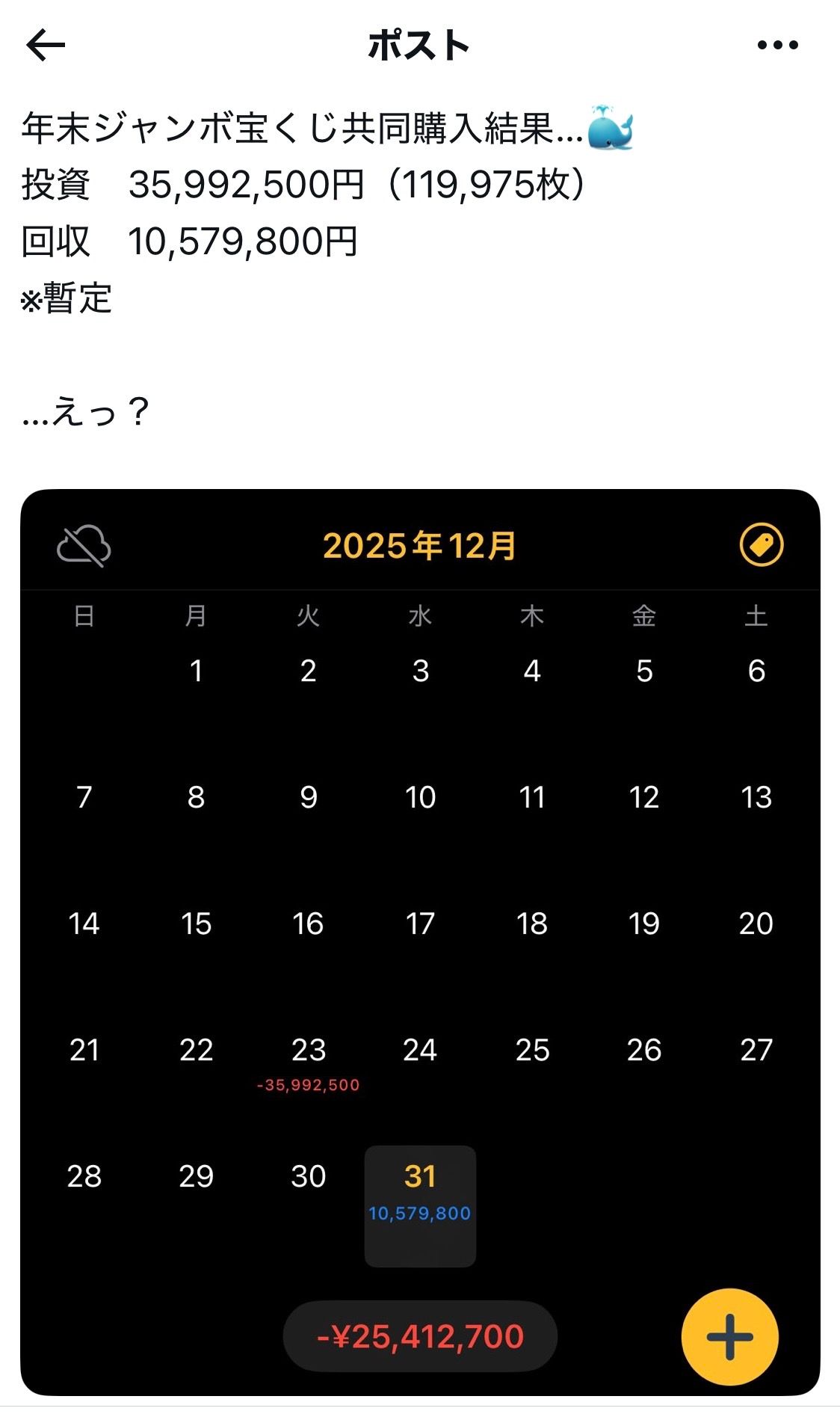 年末ジャンボを8039人で共同購入、3600万円投資→結果に衝撃 「もはや