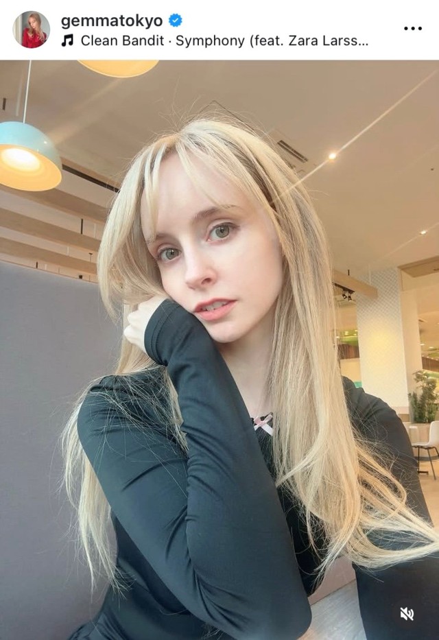 ジェマ・ルイーズのインスタグラム(@gemmatokyo)より