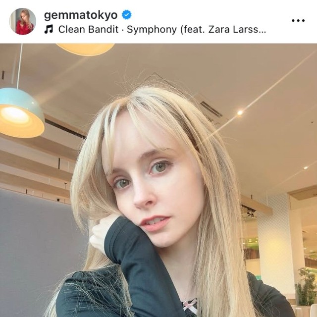 ジェマ・ルイーズのインスタグラム(@gemmatokyo)より