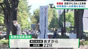 宮城県議会議員選挙告示　９日間の選挙戦スタート