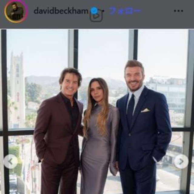 デヴィッド・ベッカムのインスタグラム＠davidbeckhamより