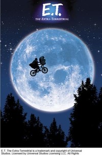 世界的大ヒットとなった映画「E.T」のポスター