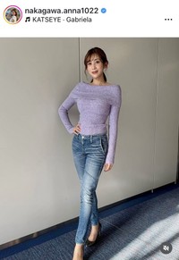中川安奈アナウンサーのインスタグラム＠nakagawa.anna1022より