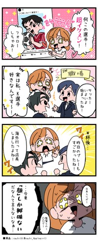 サッカー選手の「顔ファン」になりました