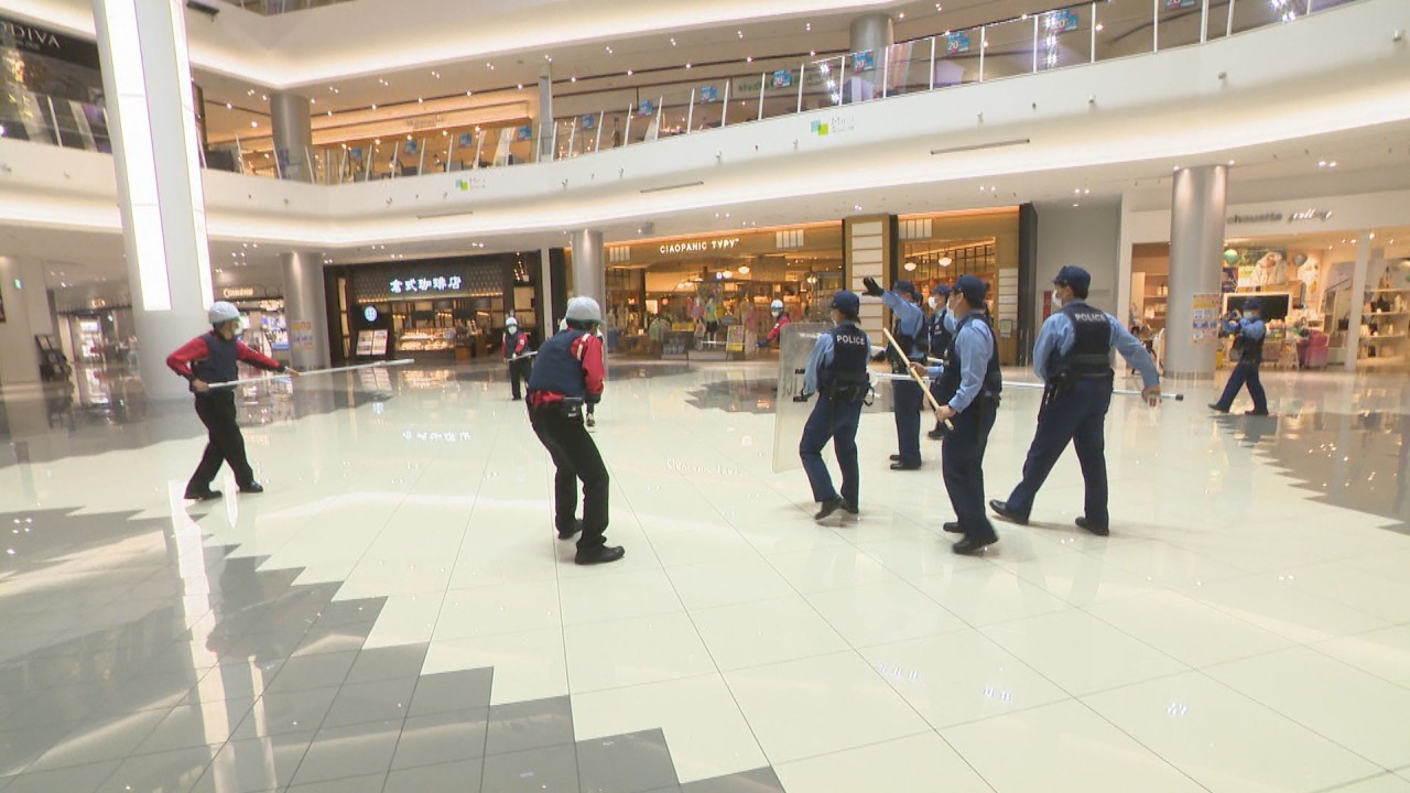 刃物男が大型ショッピングセンターに現れたらどう対応 警察と合同訓練 岡山市 Ksbニュース Ksb瀬戸内海放送