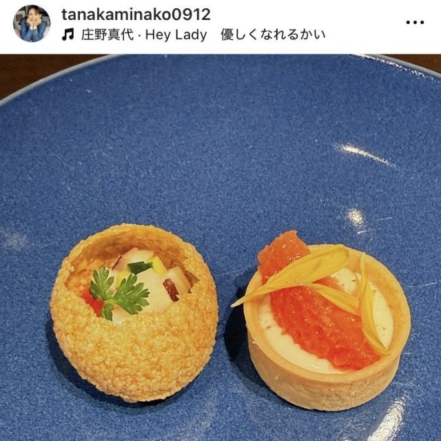 田中美奈子インスタグラム＠tanakaminako0912より