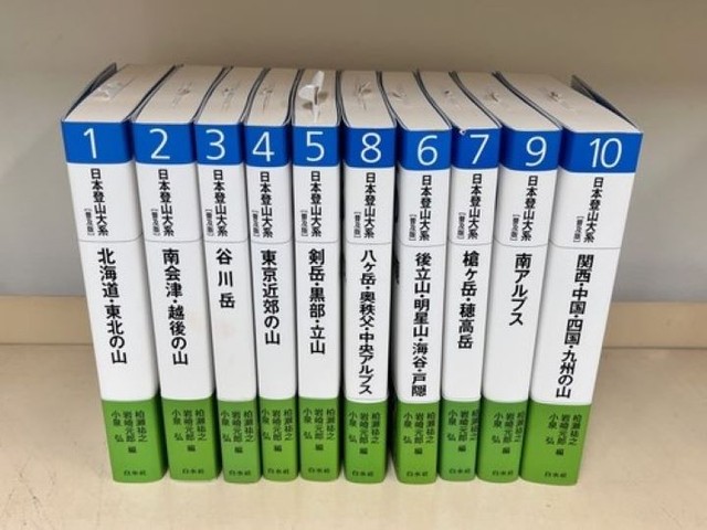 日本登山大系　セット (巻2-9) 白水社 刊行から45年、いまは存在しないルートが載る登山ガイド『日本