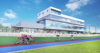 高松競輪場再整備案　スタンド外観パース（提供：高松市）