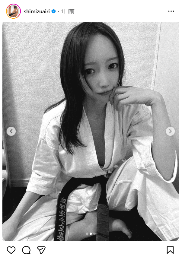 清水あいりのインスタグラム（＠shimizuairi）より