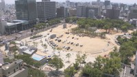 再整備中の高松市中央公園　北側エリアを10月31日先行オープン　カフェなど設置　市長「快適さ味わって」