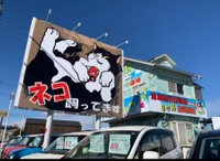 インパクト大！ 「ネコ飼ってます」看板（写真提供：浅見さん）