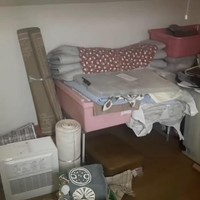 ロフトにも荷物がいっぱい残っていました…9万回超も再生されたルームツアー動画／みあきさん（@miakinoch0908）提供