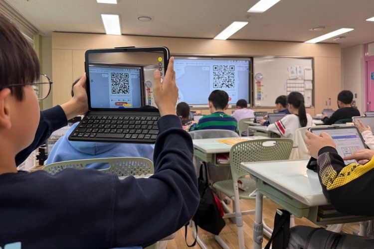 ソウルの小学校5年生の授業風景