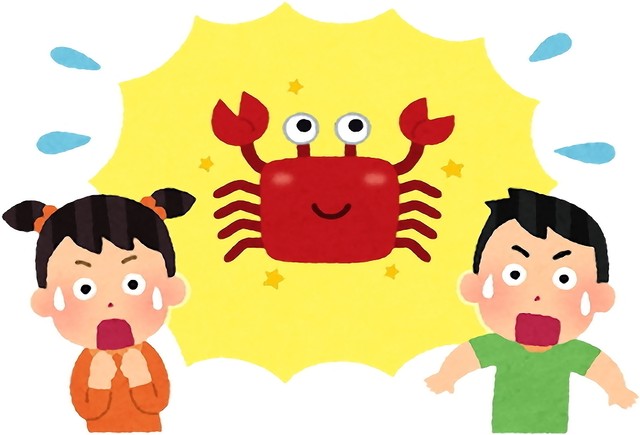 冷蔵庫から出したカニが光っていた！？