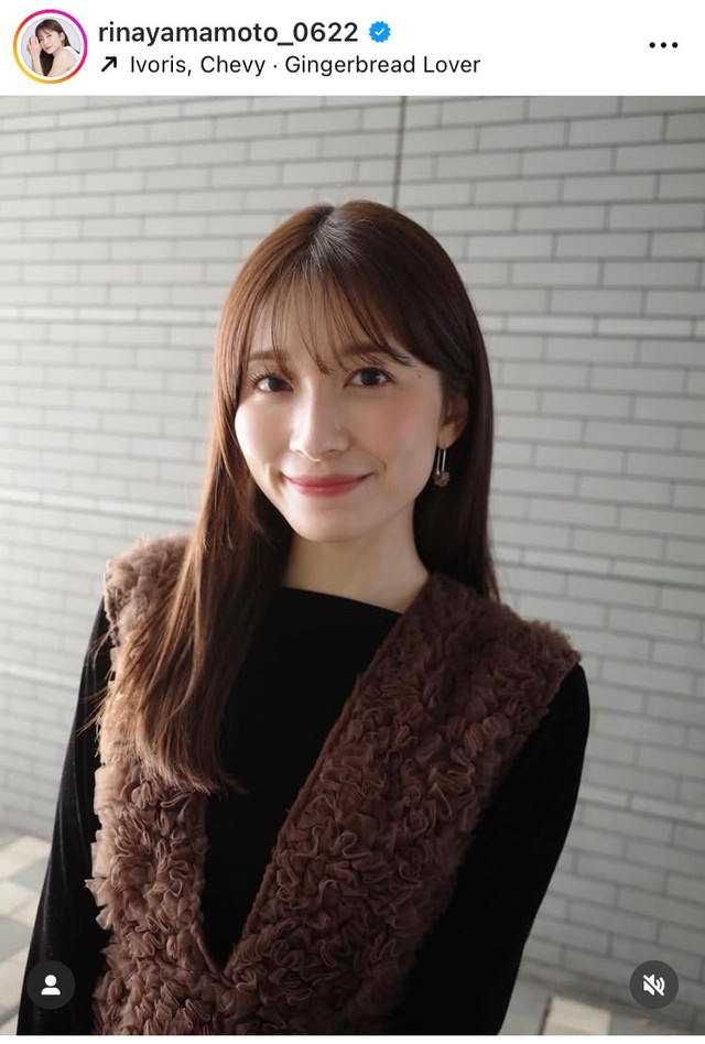 山本里菜アナのインスタグラム＠rinayamamoto_0622より