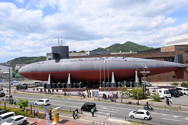 市街地に潜水艦はインパクト十分！（ベルカ宇宙軍さん提供）
