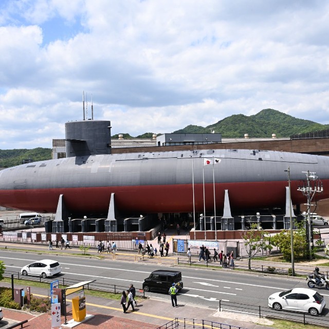 市街地に潜水艦はインパクト十分！（ベルカ宇宙軍さん提供）