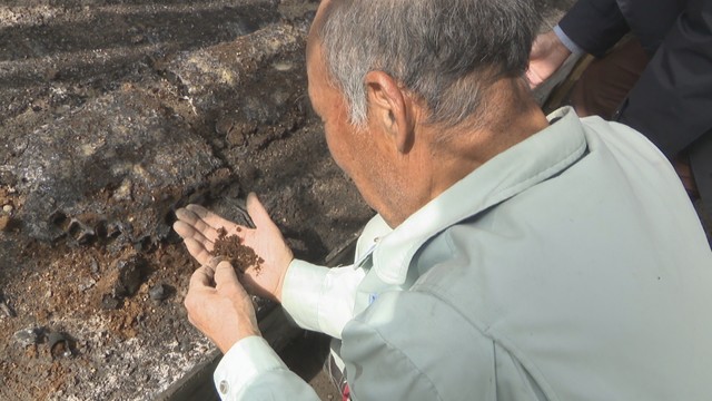岡山市の山火事から1カ月　被害の農園では未だにスイカの芽が出ず「希望を捨てず待つ」