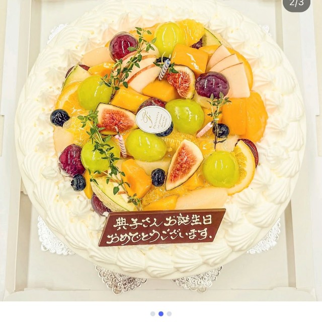青田典子さん　バースデーケーキ