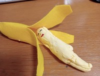 自作キャラクター「ばなやん」（提供：カニ軍艦太郎さん）