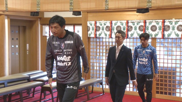 J1ファジアーノ岡山が必勝祈願　8月開幕の新シーズンに向けて