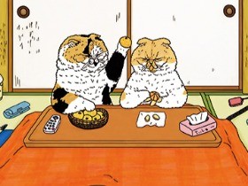 強烈な猫キャラ勢ぞろい!　「世にも不思議な猫世界」イラスト集