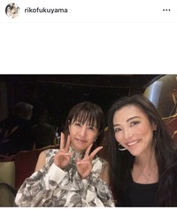 福山理子インスタグラム＠rikofukuyamaより