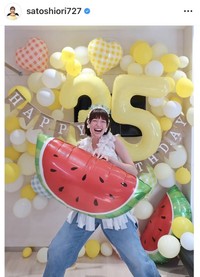 佐藤栞里のインスタグラム＠satoshiori727より