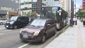 【速報】仙台市営バス　急停止し乗客転倒　3人が搬送