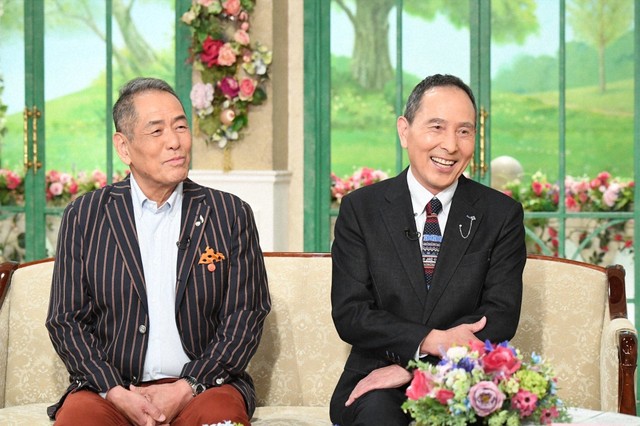 18日放送の「徹子の部屋」に出演する「ザ・ぼんち」のぼんちおさむ（左）と里見まさと＝テレビ朝日提供