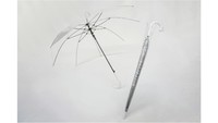 「忘れ物傘から作られた傘」（提供：平林金属）