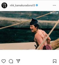 ついに脱いだ！吠えた！壮絶に隠居　ＮＨＫ「鎌倉殿の１３人」インスタグラム＠ｎｈｋ＿ｋａｍａｋｕｒａｄｏｎｏ１３から