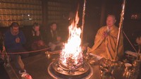 小豆島の寺で行われた阪神淡路大震災の犠牲者を追悼する法要