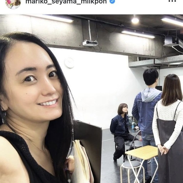 脊山麻理子アナのインスタグラム＠mariko_seyama_milkponより