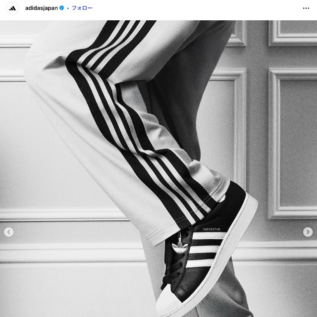 アディダスの公式インスタグラム「adidasjapan」から