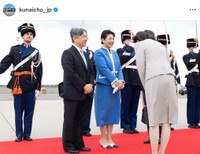 宮内庁インスタグラム「【両陛下オランダ及びベルギーご訪問】令和8年6月13日（土）アムステルダム・スキポール空港ご到着」（宮内庁インスタグラム投稿から）