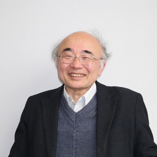 京都大学の廣岡博之名誉教授（京都市西京区、京都大学ローム記念館）