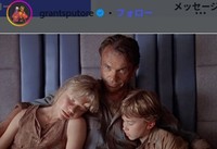 サム・ニールさんの忘れられないワンシーン＝グラント・スピュートリ監督のインスタグラム＠grantsputoreより