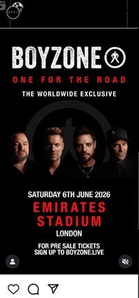 ボーイゾーンのインスタグラム＠boyzoneofficialより