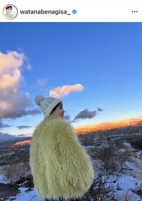 渡邊渚アナウンサーのインスタグラム＠watanabenagisa_より