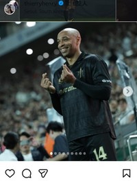 ティエリ・アンリのインスタグラム＠thierryhenryより