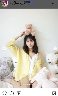 尾木波菜のインスタグラム＠ogi_hana__より