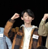 「ジュノン・スーパーボーイ・コンテスト」に出場した村澤瑠依＝2021年10月24日撮影