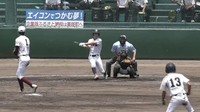 勝ち越しタイムリーを放った興譲館／山口選手