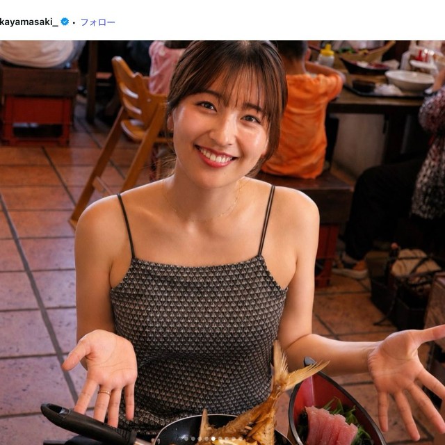 MBSの山崎香佳アナウンサー「姪に癒された沖縄　家族3世代旅行でした」（本人の公式インスタグラムから）