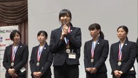 女子バレーボール岡山シーガルズがV1リーグ準優勝を報告　昨シーズンの9位から大きく飛躍