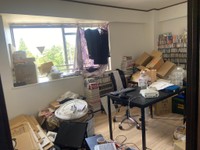 同居人が引っ越してくる前の部屋の様子／救済Pさん（@amamiharukasan2）提供